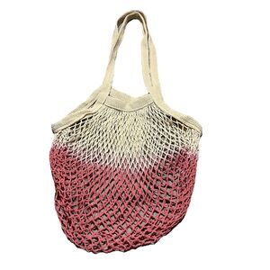 CAMP COLLECTION DIP DYED MARKET TOTE Ombré Tote Bag Stretch Beachy Cream Pink